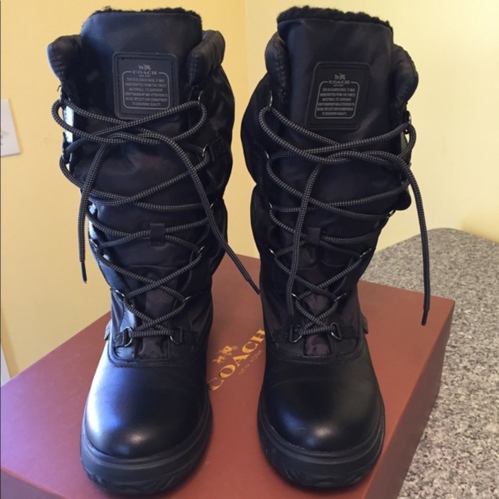 Coach Sage Cold Weather Hiking Snow Boot Women's 5 - Picture 3 of 6